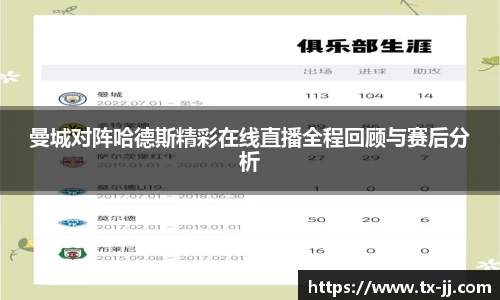 曼城对阵哈德斯精彩在线直播全程回顾与赛后分析